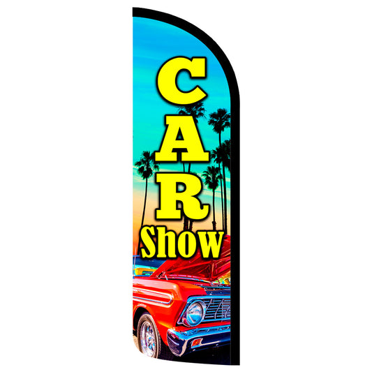 Car Show Semi-Custom Feather Swooper Flag