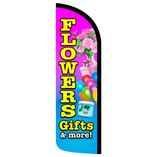 Flowers Gifts & More Semi-Custom Feather Swooper Flag