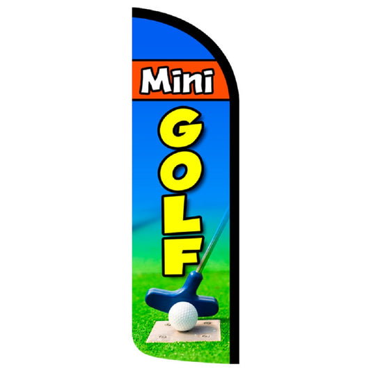 Mini Golf  Semi-Custom Feather Swooper Flag