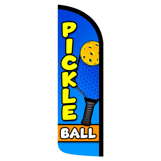 Pickle Ball Feather Swooper Flag