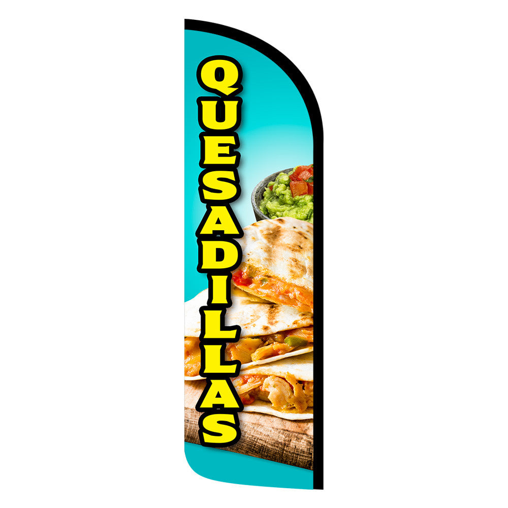 Quesadillas Semi-Custom Feather Swooper Flag