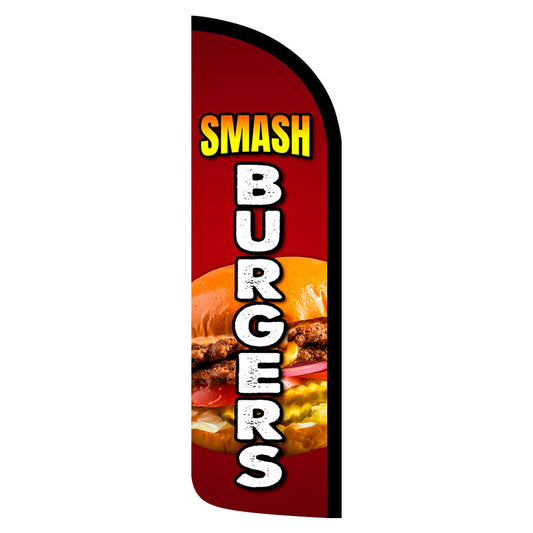 Smash Burgers Feather Swooper Flag