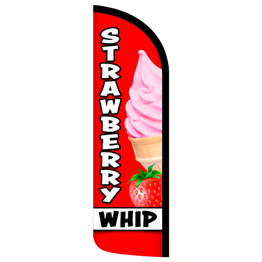 Strawberry Whip Semi-Custom Feather Swooper Flag