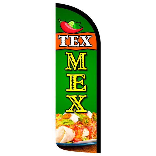 Tex Mex  Semi-Custom Feather Swooper Flag