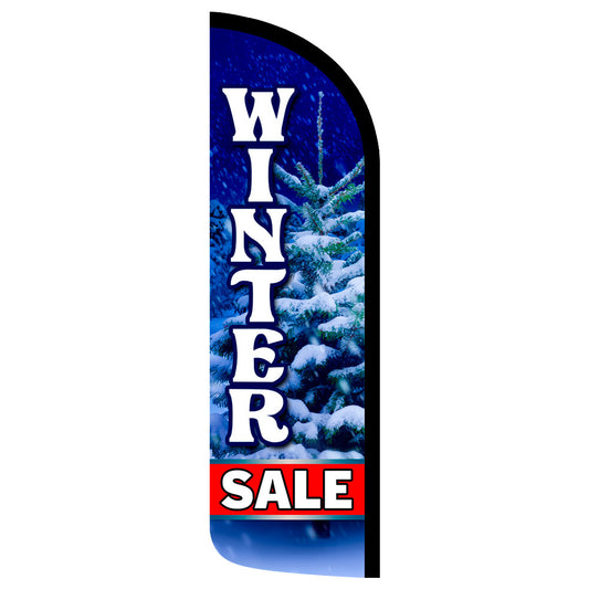 Winter Sale Semi-Custom Feather Swooper Flag