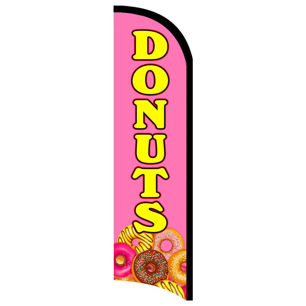 Donuts Semi-Custom Feather Swooper Flag