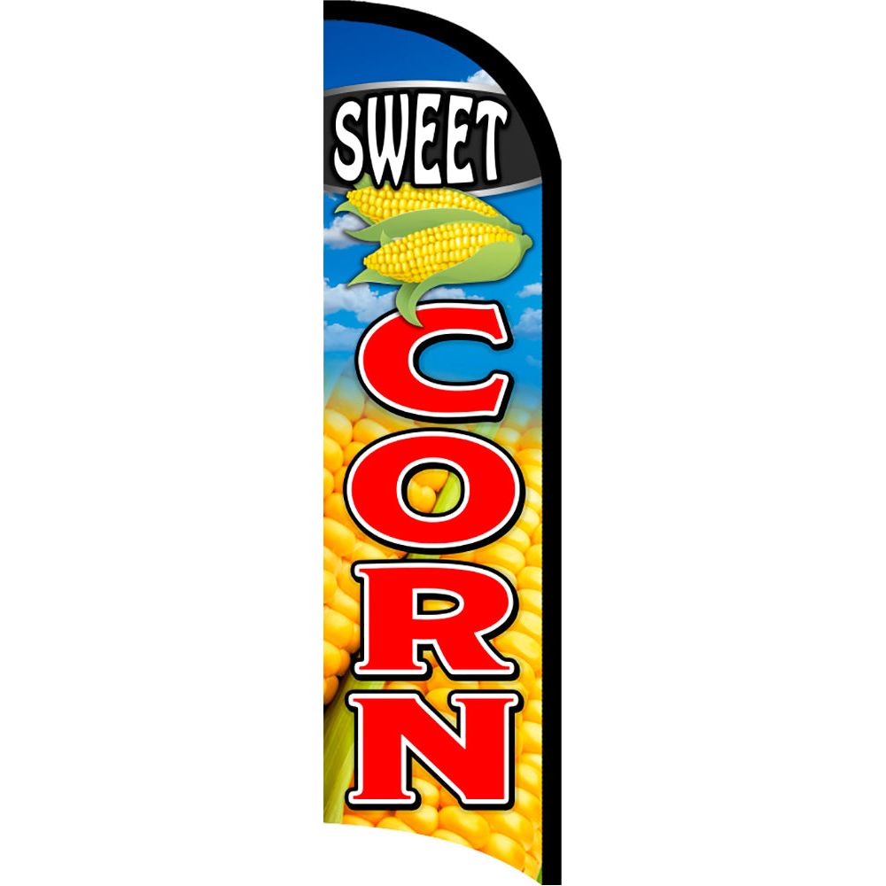 Sweet Corn Semi-Custom Feather Swooper Flag