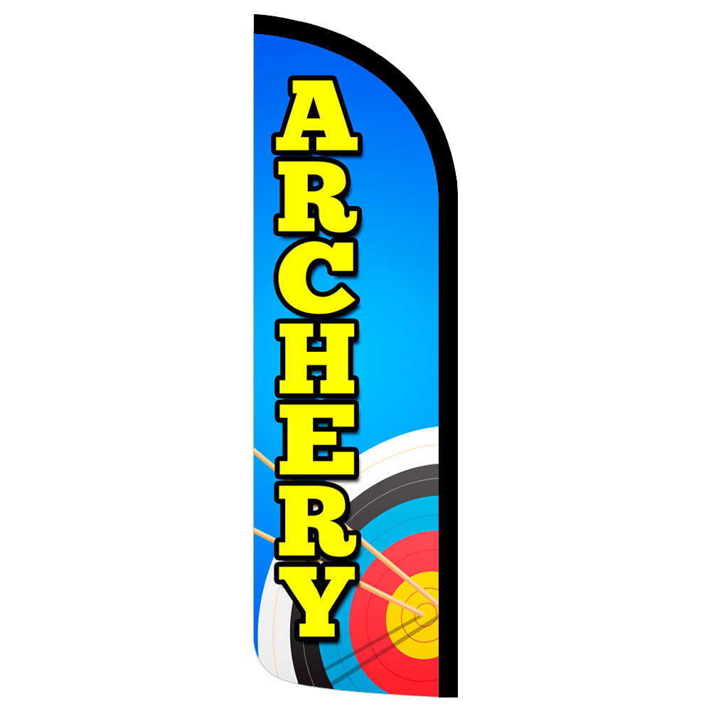 Archery Semi-Custom Feather Swooper Flag