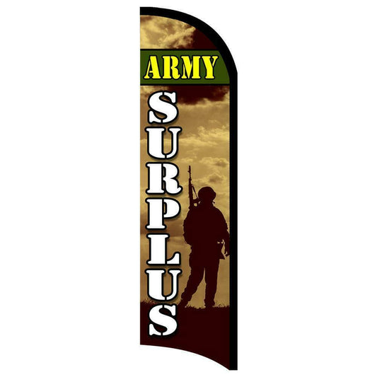 Army Surplus Semi-Custom Feather Swooper Flag