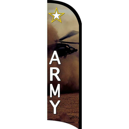 Army Semi-Custom Feather Swooper Flag