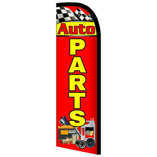 Auto Parts Semi-Custom Feather Swooper Flag