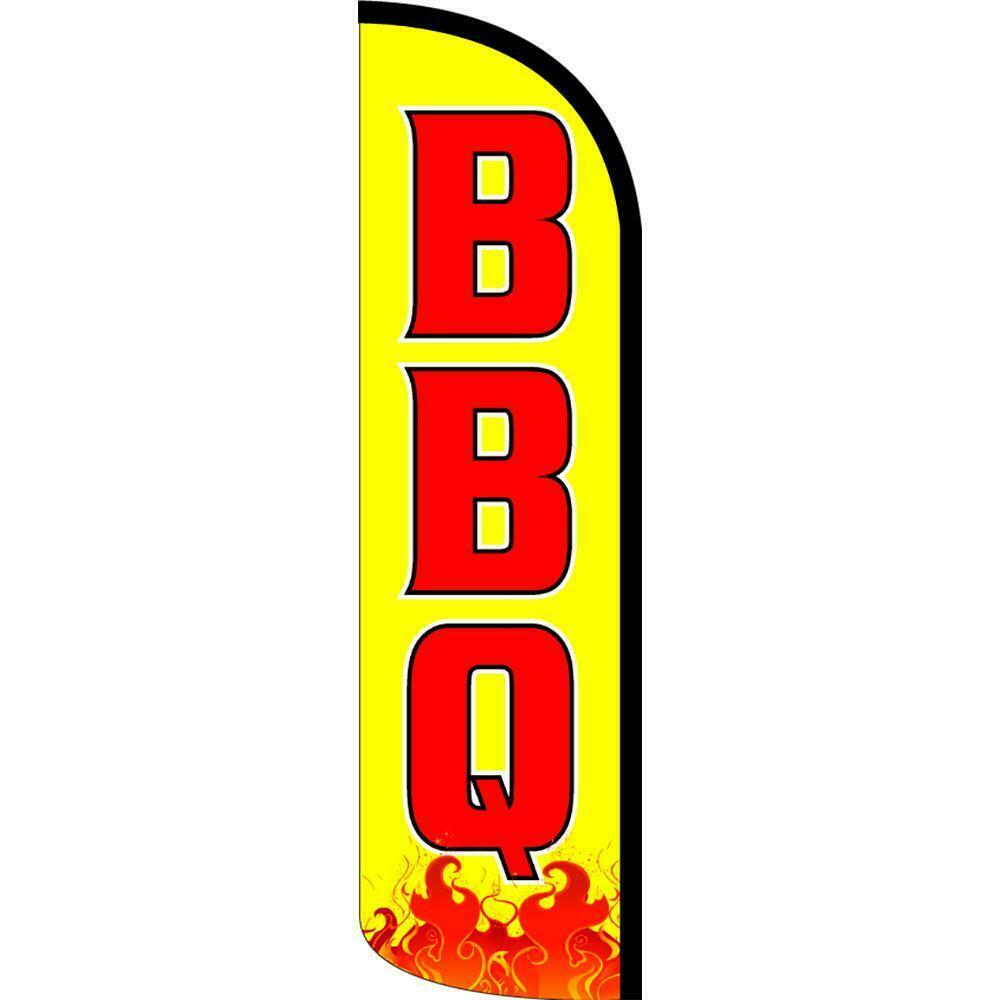 BBQ (Yellow) Feather Swooper Flag