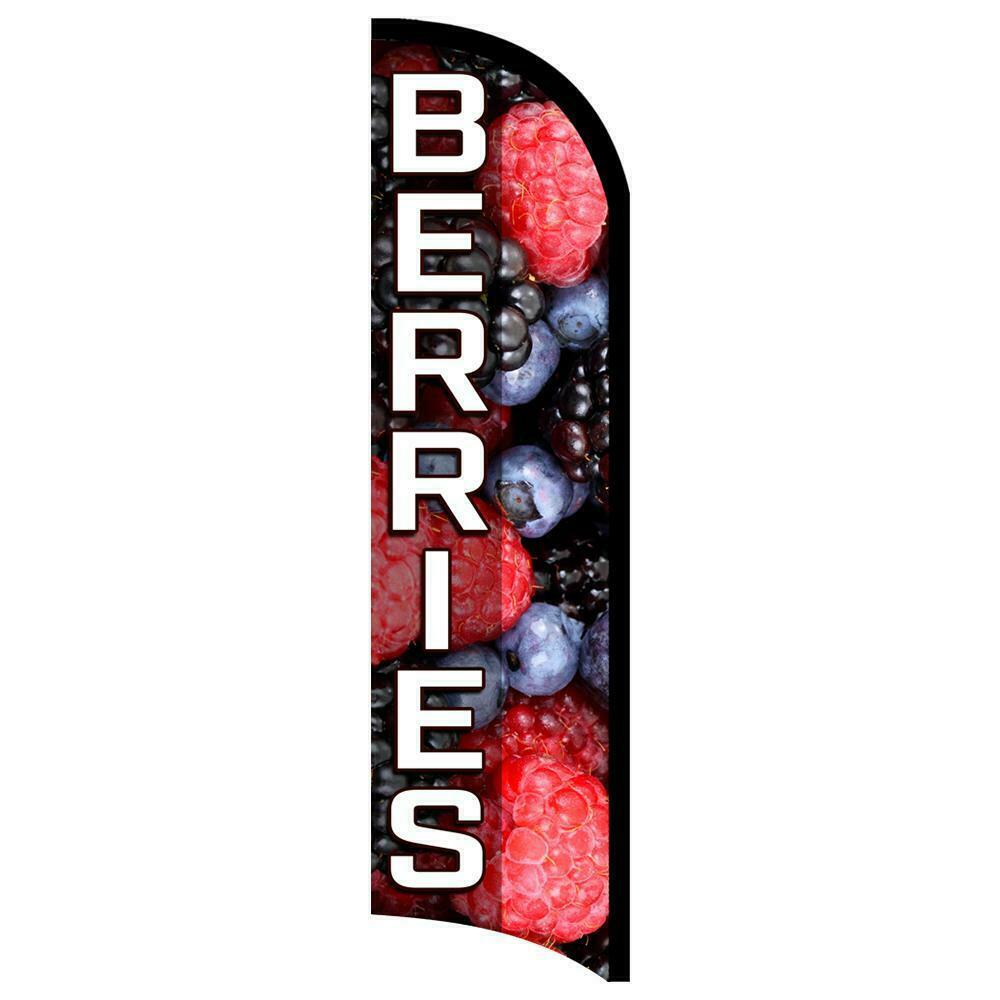 Berries Semi-Custom Feather Swooper Flag