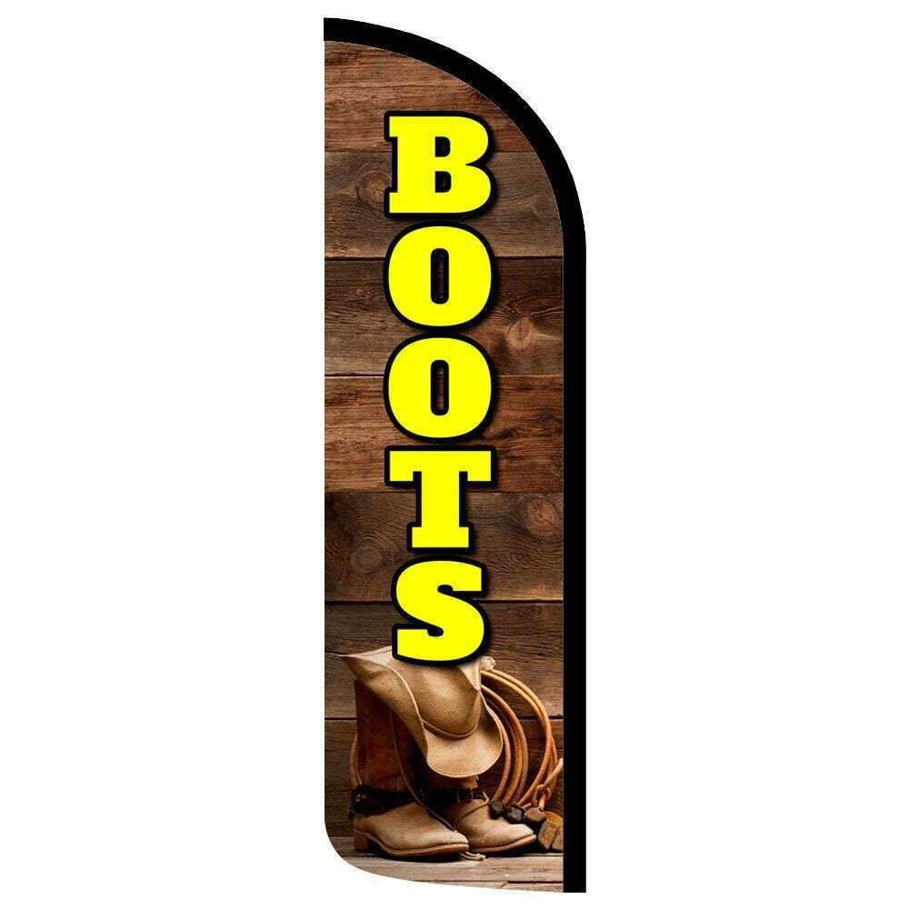 Boots Semi-Custom Feather Swooper Flag