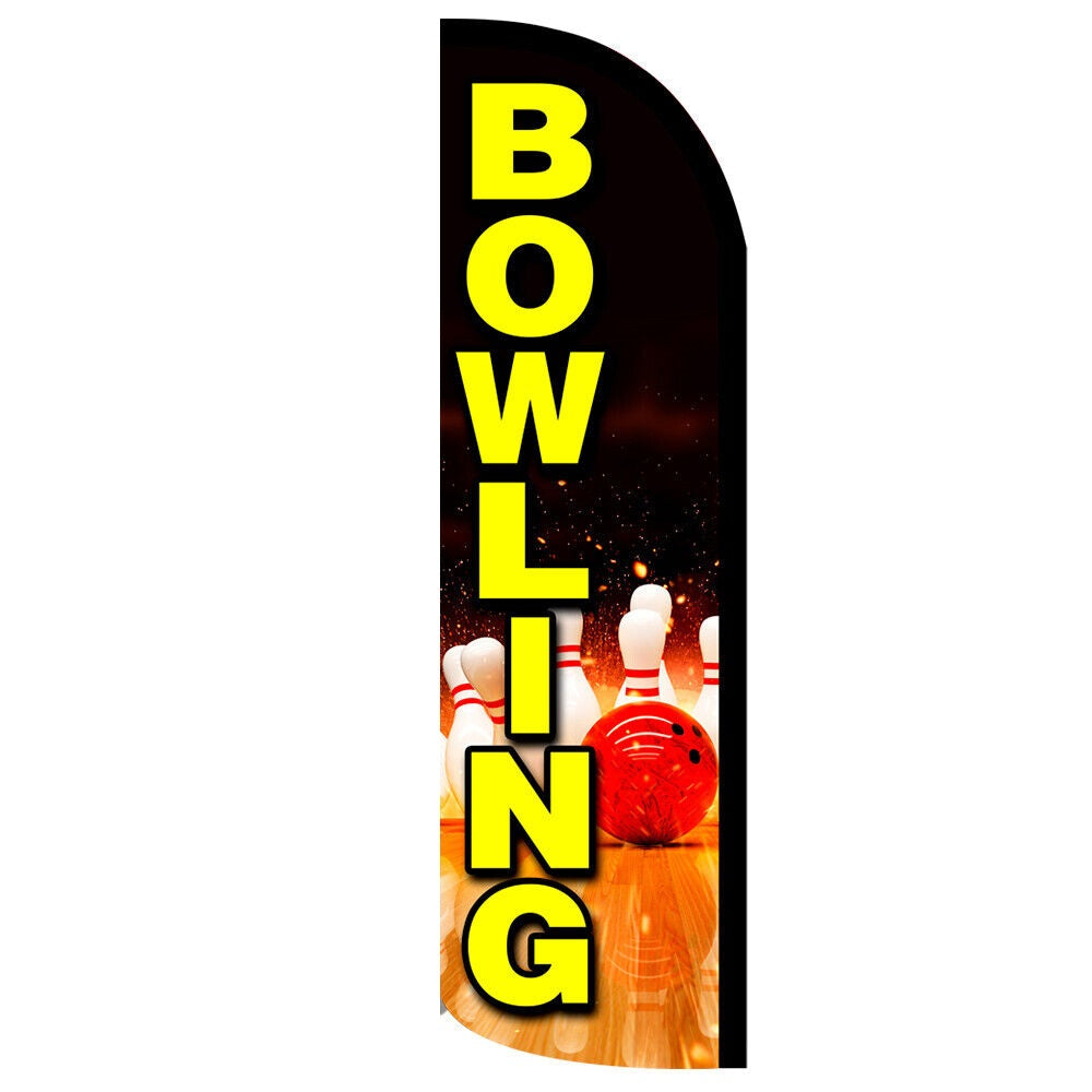 Bowling Semi-Custom Feather Swooper Flag