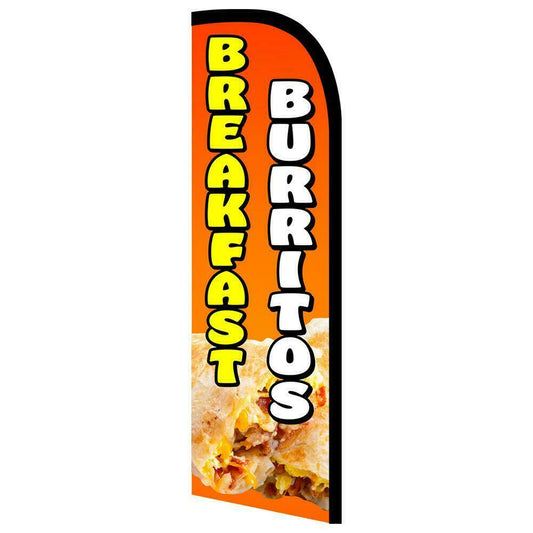 Breakfast Burritos Semi-Custom Feather Swooper Flag