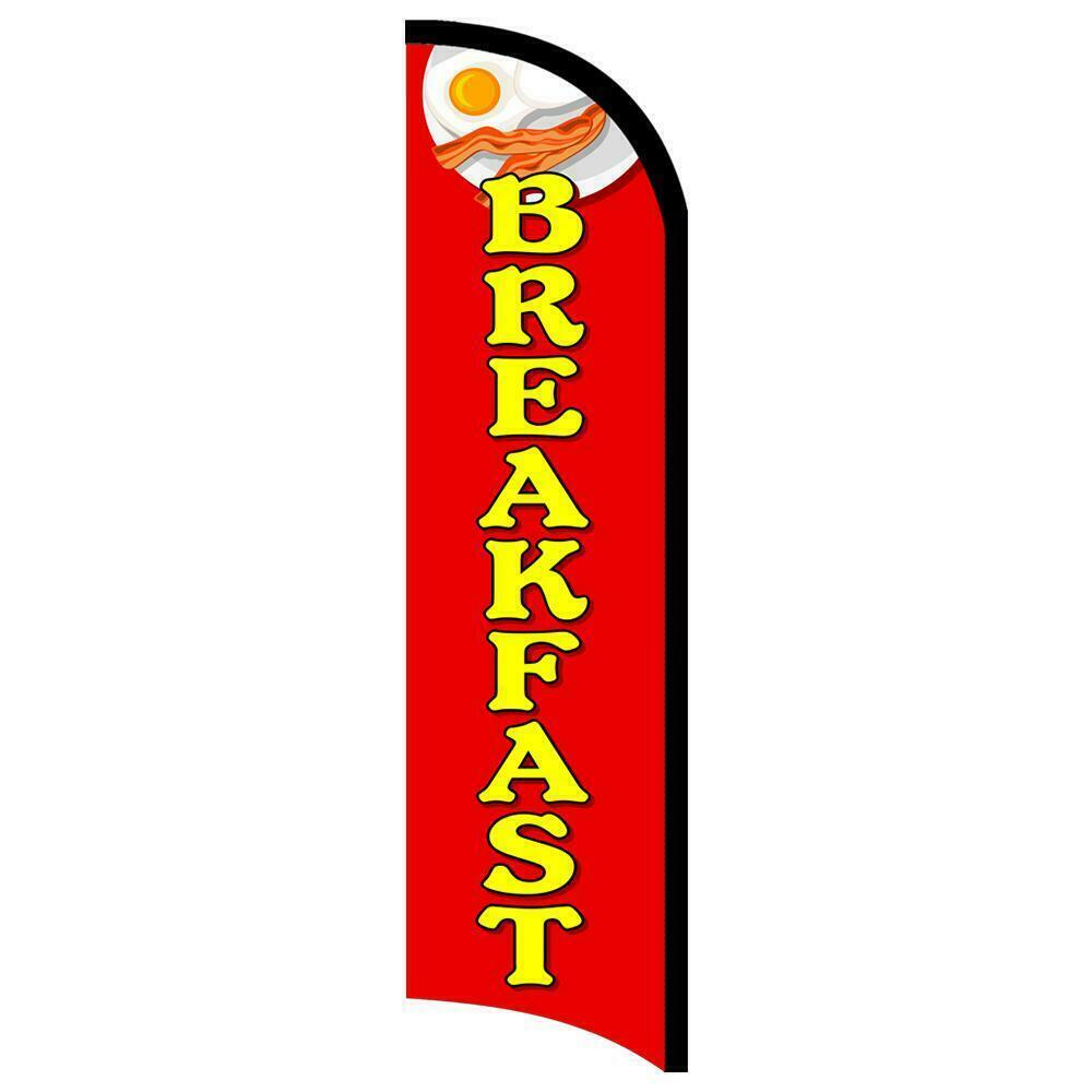 Breakfast Semi-Custom Feather Swooper Flag