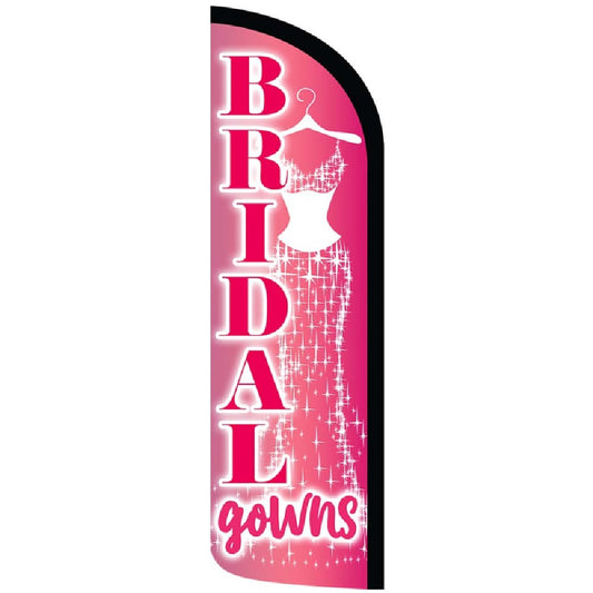 Bridal Gowns Semi-Custom Feather Swooper Flag