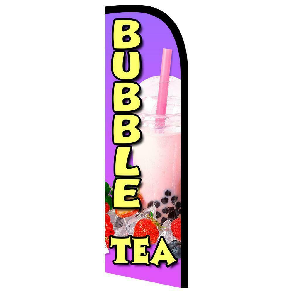 Bubble Tea Semi-Custom Feather Swooper Flag