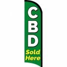 CBD Sold Here Feather Swooper Flag