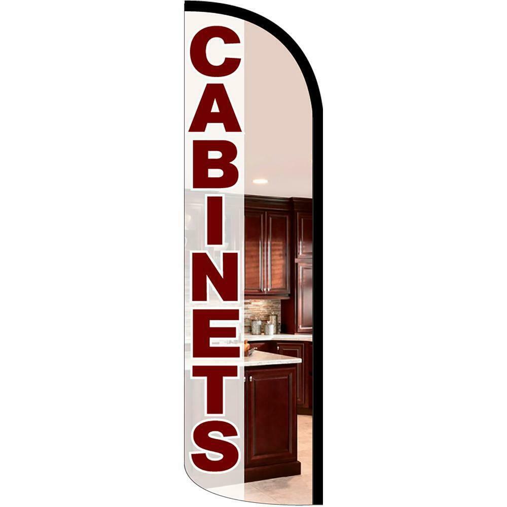 Cabinets Semi-Custom Feather Swooper Flag