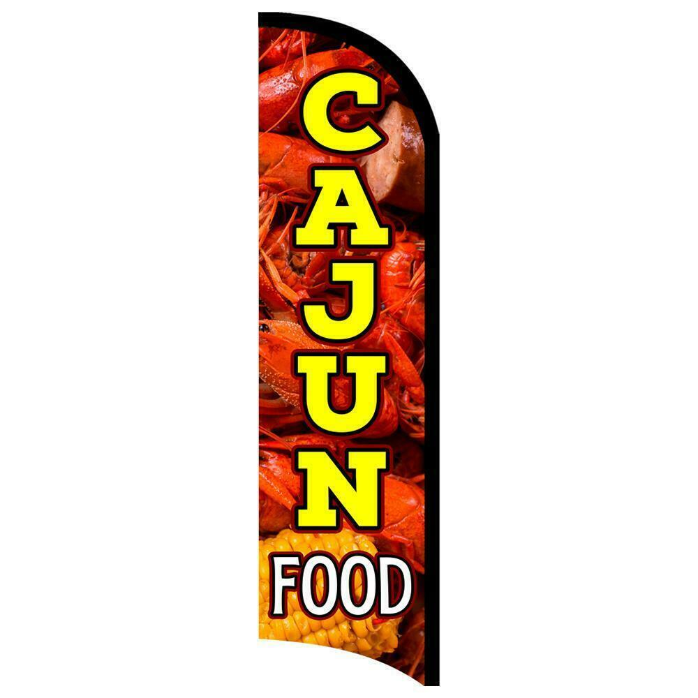 Cajun Food Semi-Custom Feather Swooper Flag