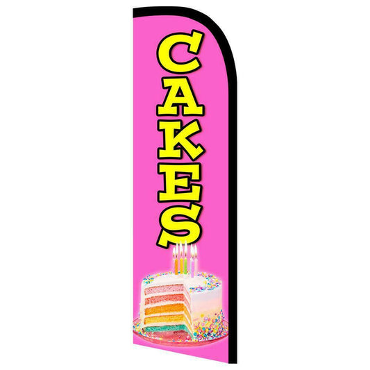 Cakes Semi-Custom Feather Swooper Flag