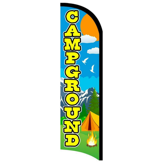 Campground Semi-Custom Feather Swooper Flag