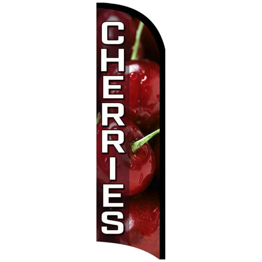 Cherries Semi-Custom Feather Swooper Flag