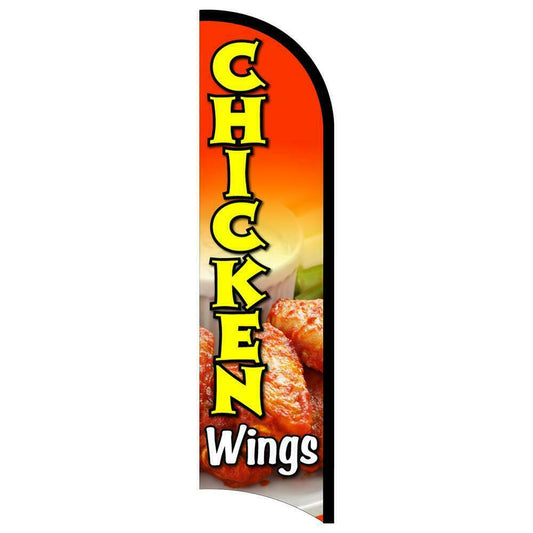 Chicken Wings Semi-Custom Feather Swooper Flag