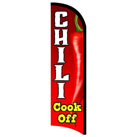 Chili Cook Off Semi-Custom Feather Swooper Flag