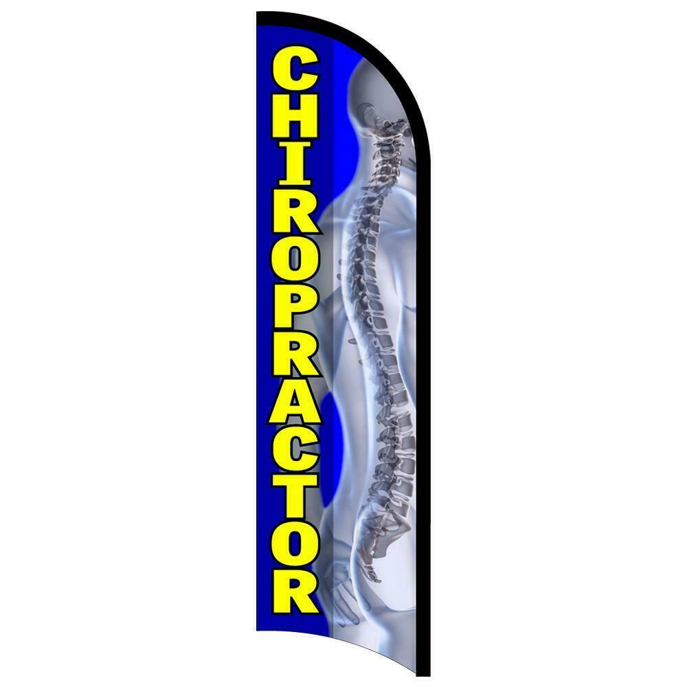 Chiropractor Semi-Custom Feather Swooper Flag