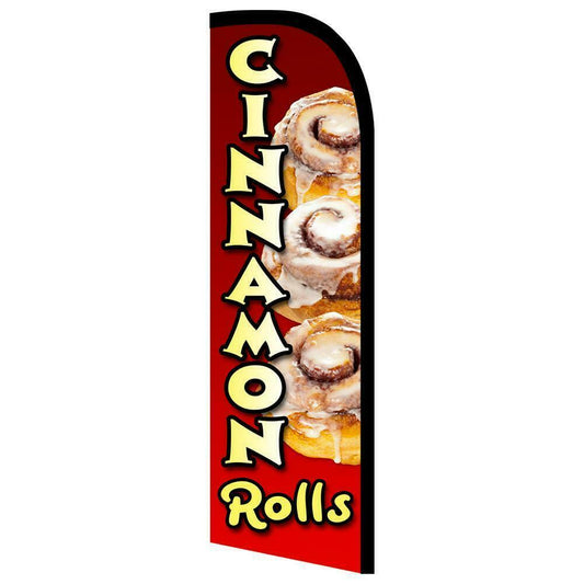 Cinnamon Rolls Semi-Custom Feather Swooper Flag