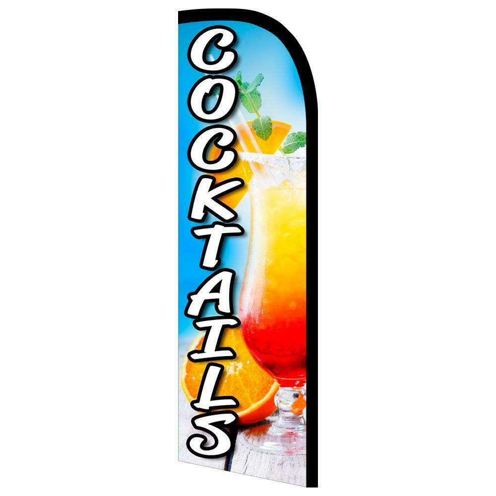 Cocktails Semi-Custom Feather Swooper Flag