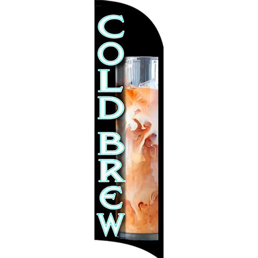 Cold Brew Semi-Custom Feather Swooper Flag