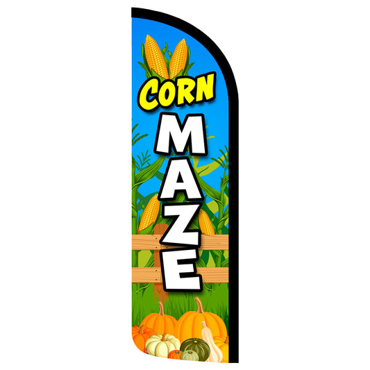 Corn Maze Semi-Custom Feather Swooper Flag