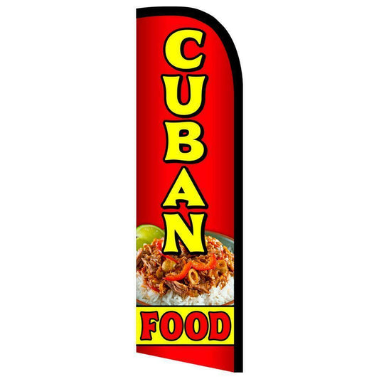 Cuban Food Semi-Custom Feather Swooper Flag