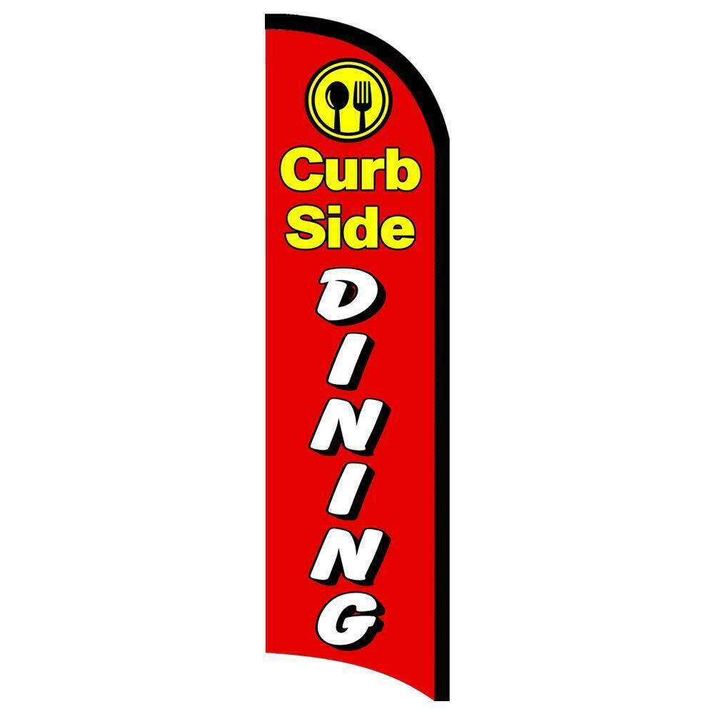 Curbside Dining Semi-Custom Feather  Swooper Flag