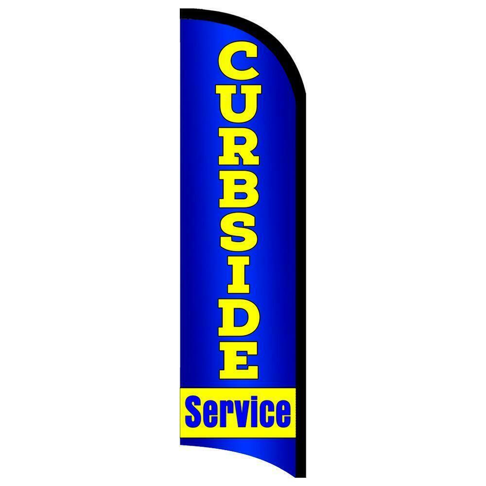 Curbside Service Semi-Custom Feather Swooper Flag