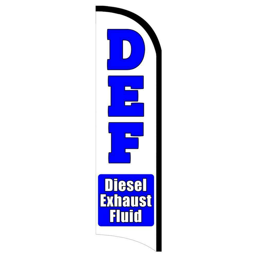 DEF (Diesel Exhaust Fluid) Semi-Custom Feather Swooper Flag