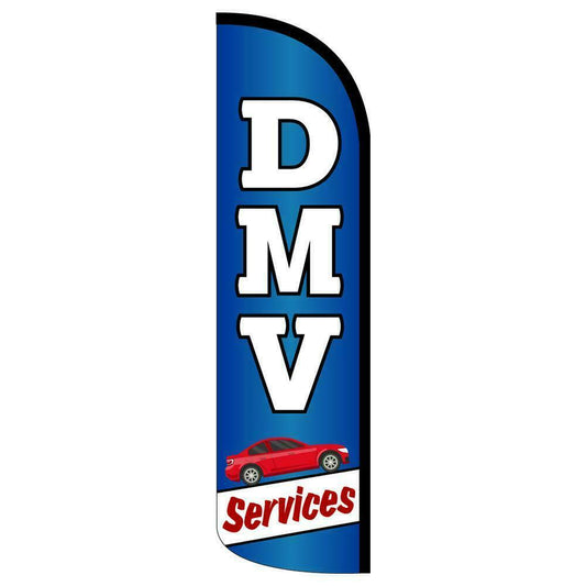 DMV Services Semi-Custom Feather Swooper Flag