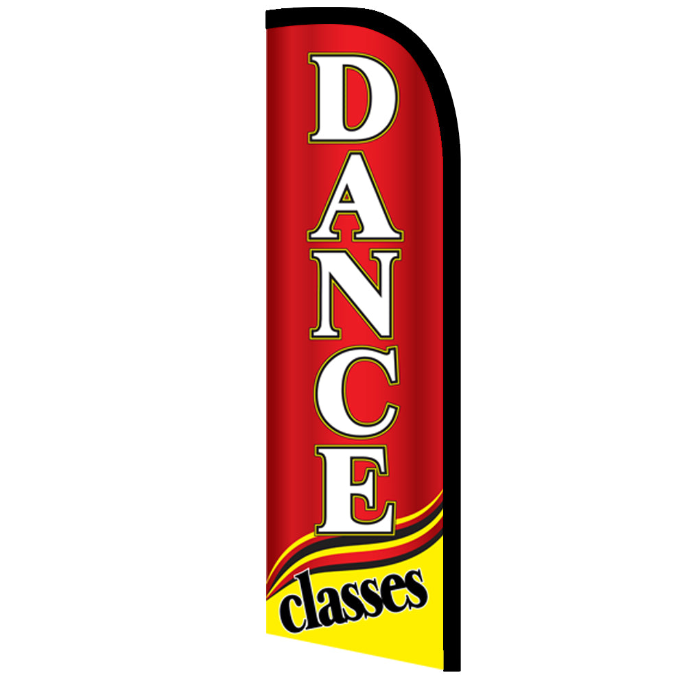 Dance Classes  Semi-Custom Feather Swooper Flag