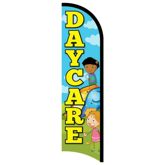 Daycare Semi-Custom Feather Swooper Flag