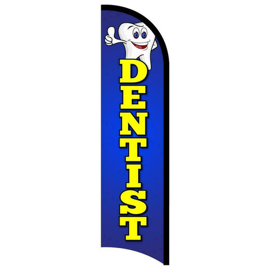 Dentist Semi-Custom Feather Swooper Flag