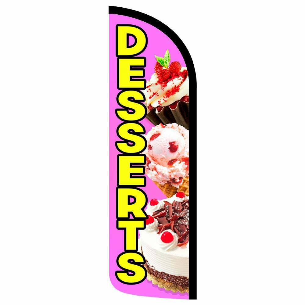 Desserts Semi-Custom Feather Swooper Flag