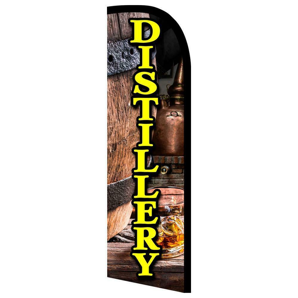 Distillery Semi-Custom Feather Swooper Flag