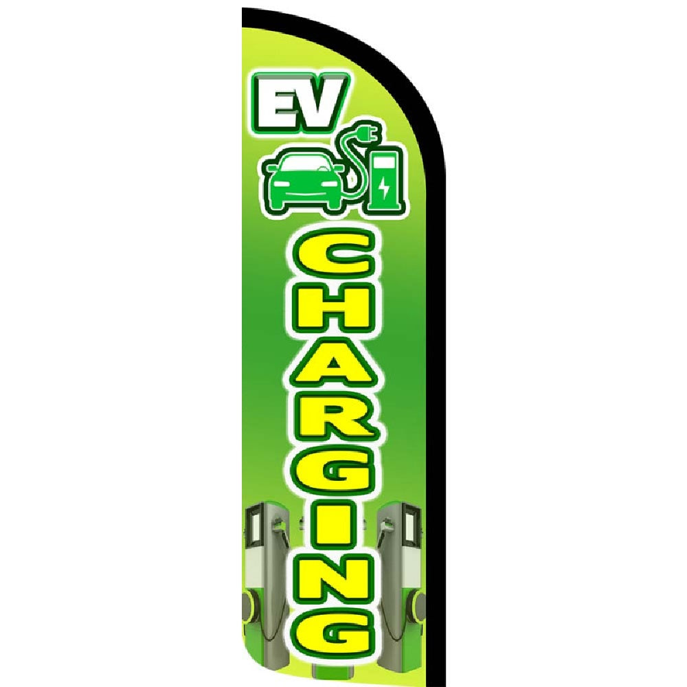 EV Charging Semi-Custom Feather Swooper Flag