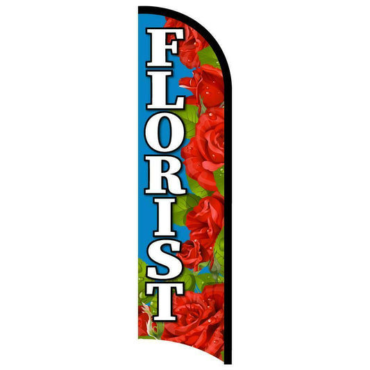 Florist Semi-Custom Feather Swooper Flag