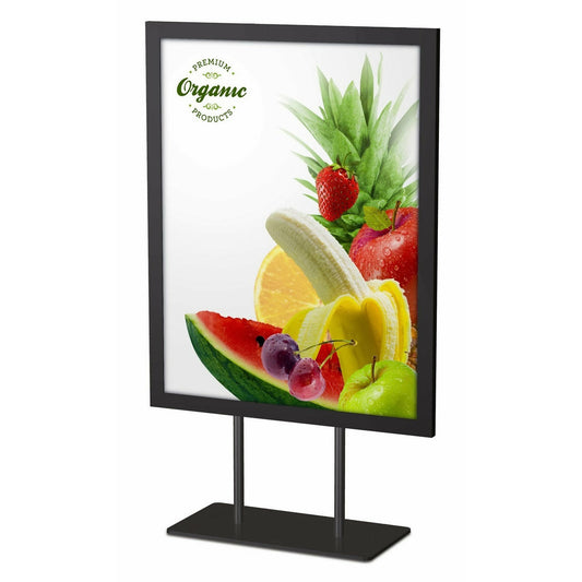 Tabletop Dual Stem Sign Stand, Vertical
