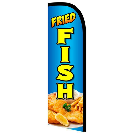 Fried Fish Semi-Custom Feather Swooper Flag